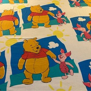 Vintage Winnie the Pooh & Piglet Disney Sheet